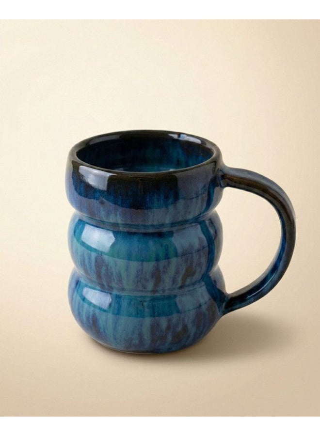Casa Home 300ml Ceramic Mug Teal Blue, Heat-Resistant, Microwave/Oven/Dishwasher Safe - Image 1